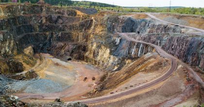 The great copper pit world heritage site in Falun, Sweden