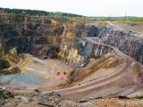 The great copper pit world heritage site in Falun, Sweden